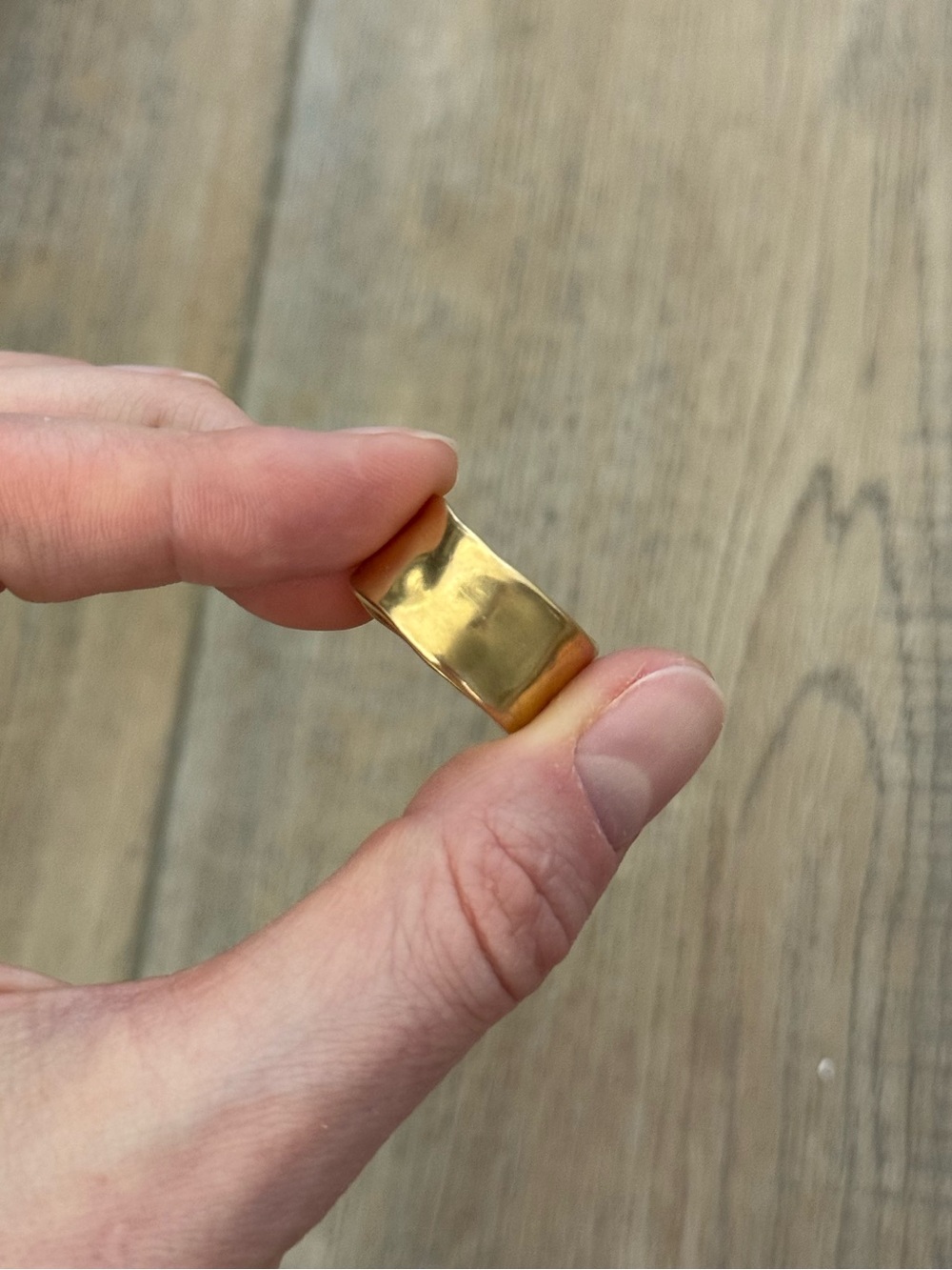 Monica vinader 18k gold vermeil siren muse bold ring size 7.5